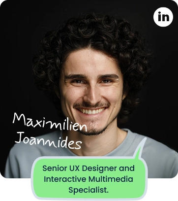 man Maximilien Joannides Senior UX Designer and Interactive Multimedia Specialist